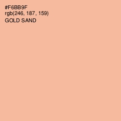 #F6BB9F - Gold Sand Color Image